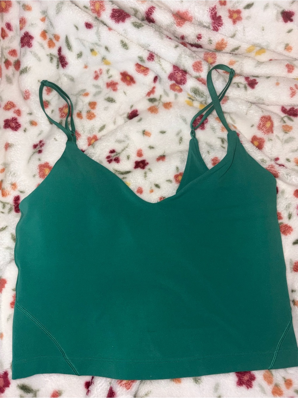 Green luluemon tank top